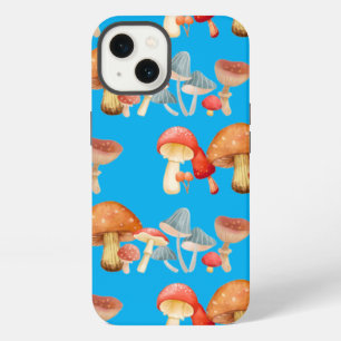 Etui iPhone 13 Rangée de champignons mignons pour amateur de myco