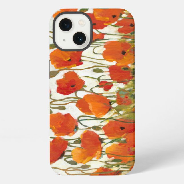 Coque iPhone Rangées de pavots I (Verso)