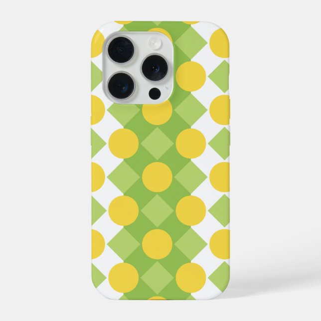 Coque iPhone Rangées joyeux de formes Motif (Verso)