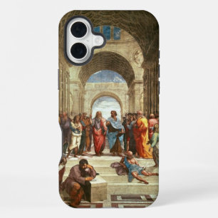 Coque iPhone 16 Plus Raphael - École d'Athènes, célèbre peinture