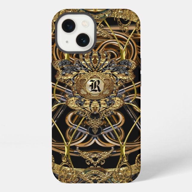 Coque iPhone Raphconstance Élégant 6/6s Chic Baroque Monogramme (Verso)