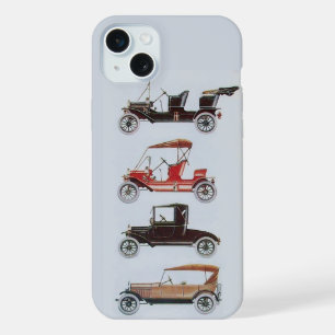 Coque iPhone 15 Plus Rassemblement de voitures anciennes, voiture class