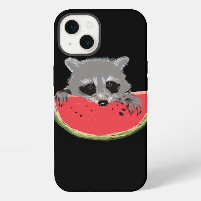 Coque iPhone Raton laveur mignon (Verso)