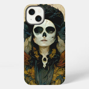 Etui iPhone 13 Raven Sorcière Imaginaire Horreur Goth Gothique