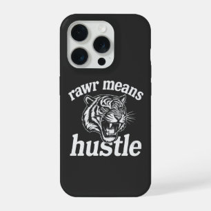 Coque iPhone 15 Pro Rawr Signifie Travailler Citation Drôle de Tigre M