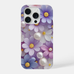 Coque iPhone 15 Pro Rayonnement Floral Baigné de Soleil