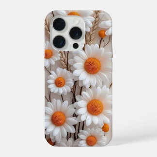Coque iPhone 15 Pro Rayonnement Floral Baigné de Soleil