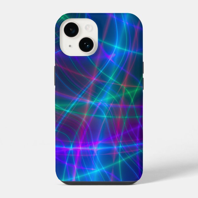 Coque iPhone Rayons multicolores lumineux (Verso)