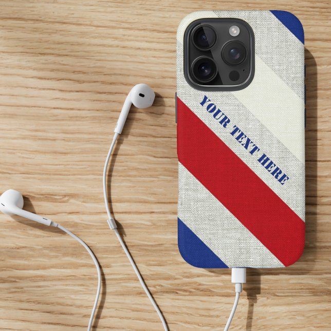 Coque iPhone Rayure Nautique (Créateur téléchargé)