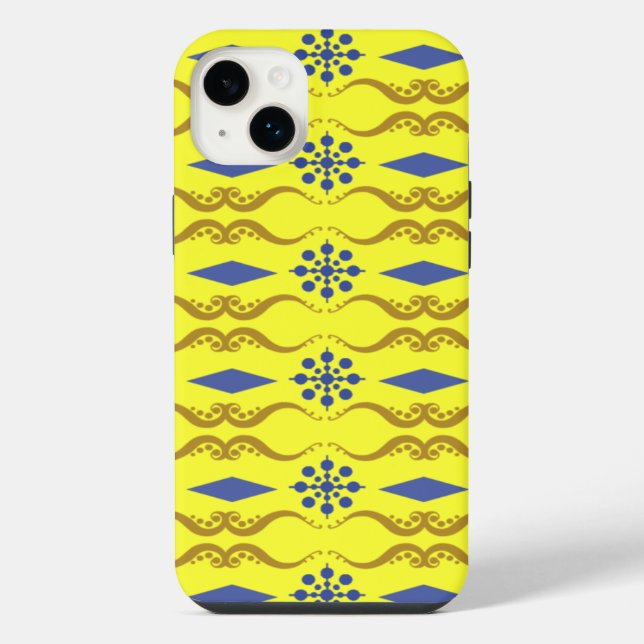 Coque iPhone Rayure ornée d'Inde (Verso)