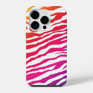 Coque Pour iPhone 14 Pro Rayures Arc-en-ciel