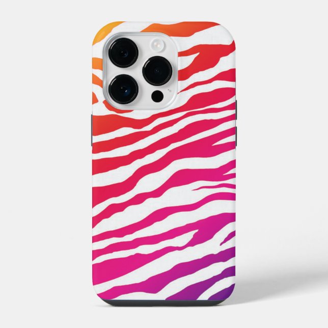 Coque iPhone Rayures arc-en-ciel (Verso)