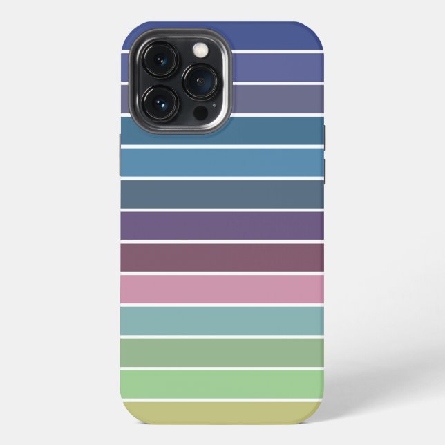 Coque iPhone Rayures arc-en-ciel (Verso)