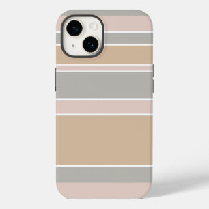 Coque Pour iPhone 14 Rayures beige