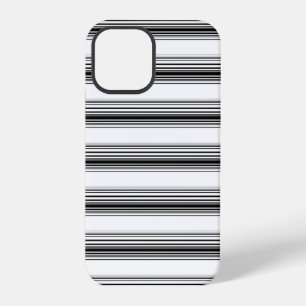 Coque iPhone 12 Pro Rayures blanches noires modernes