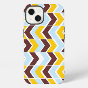 Etui iPhone 13 Rayures Chevron Colorées