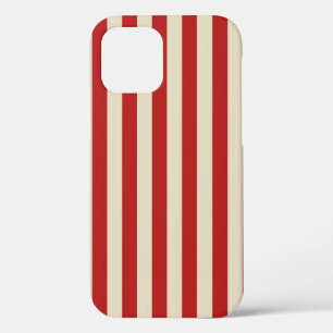 Coque iPhone 12 Rayures Classiques Verticales Rétro Vintage PopCor
