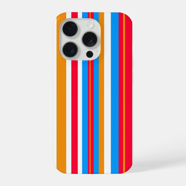 Coque iPhone rayures colorées (Verso)