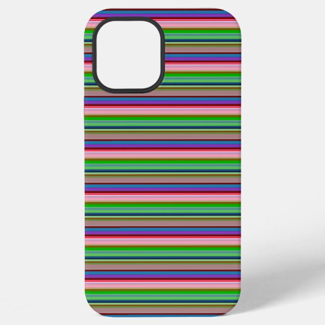 Coque iPhone Rayures colorées chaudes (Verso)