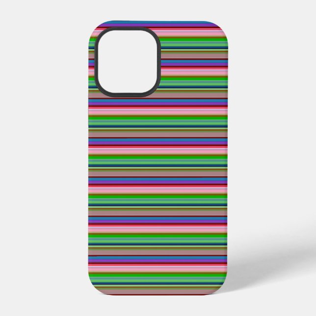 Coque iPhone Rayures colorées chaudes (Verso)