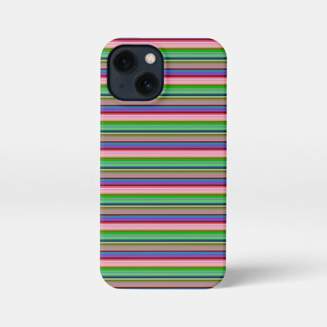 Coque iPhone Rayures colorées chaudes (Verso)