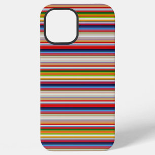 Coque iPhone 12 Pro Max Rayures colorées chaudes