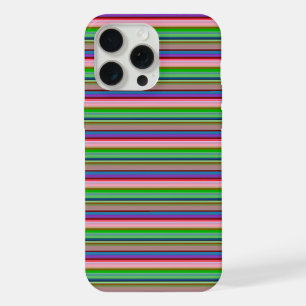 Coque iPhone 15 Pro Max Rayures colorées chaudes