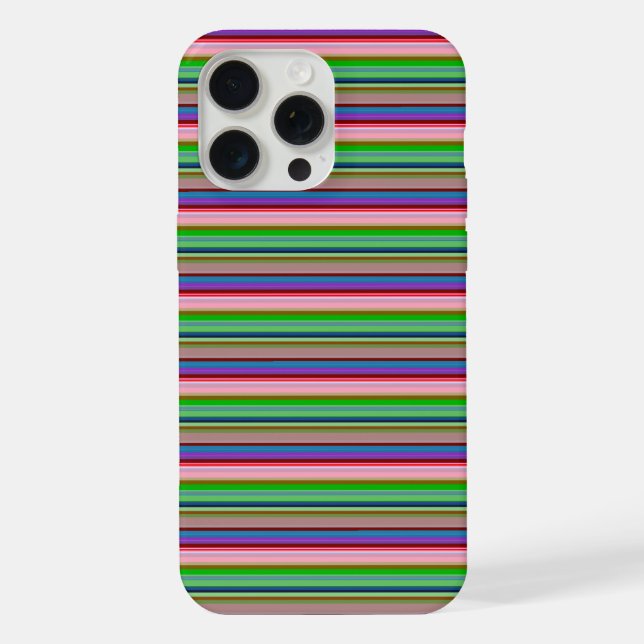 Coque iPhone Rayures colorées chaudes (Verso)