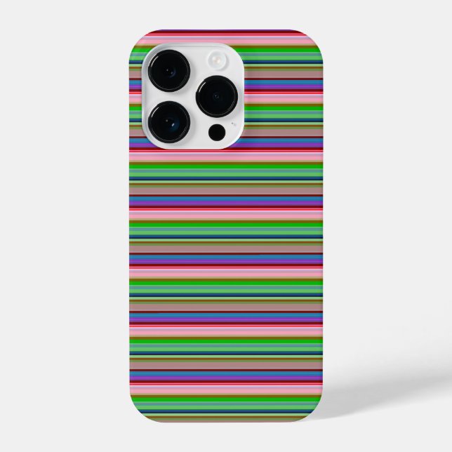 Coque iPhone Rayures colorées chaudes (Verso)