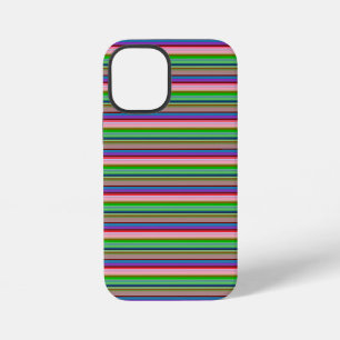 Coque iPhone 12 Mini Rayures colorées chaudes