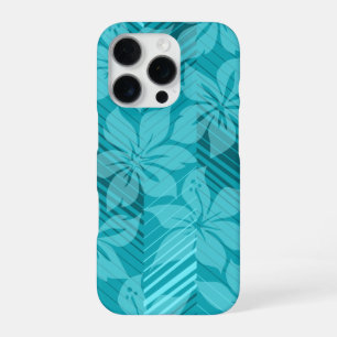 Coque iPhone 16 Pro Rayures d'hibiscus hawaïen de North Shore