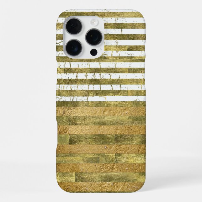 Coque iPhone rayures dorées incroyables (Verso)
