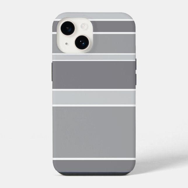 Coque iPhone Rayures grises (Verso)