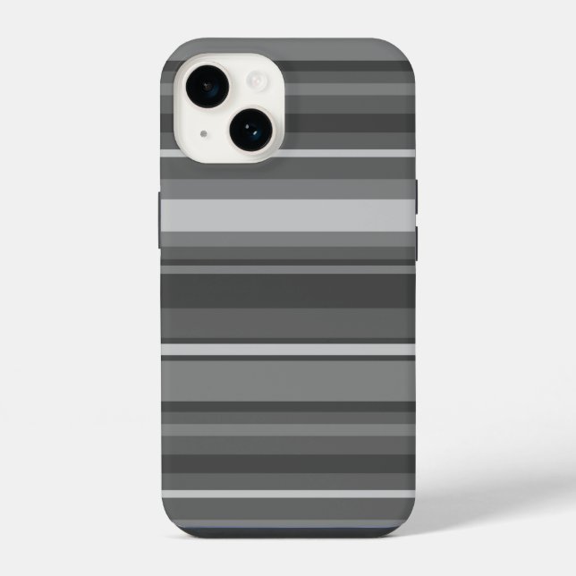 Coque iPhone Rayures grises (Verso)