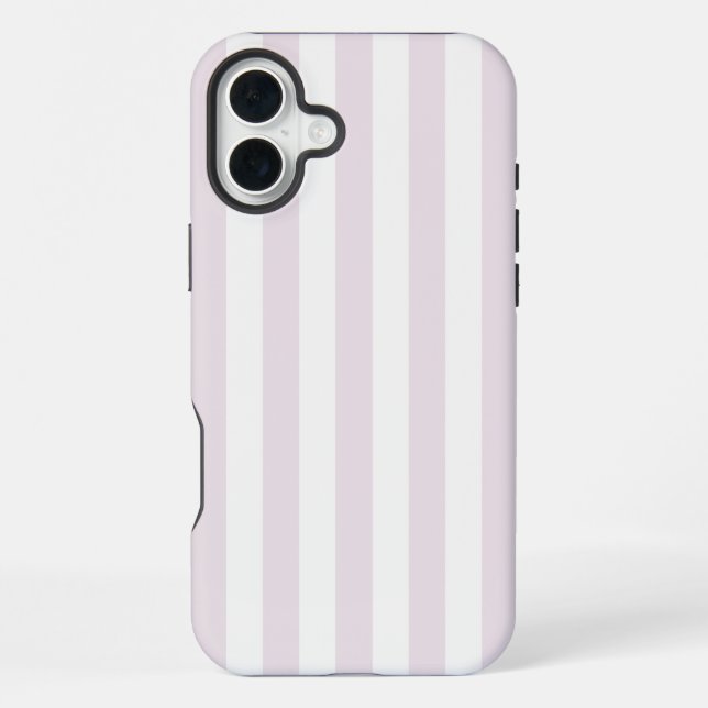 Coque iPhone Rayures Intemporelles Rose Pastel (Verso)