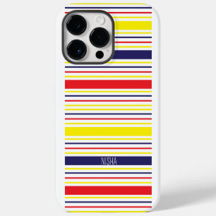 Coque Pour Pour iPhone 14 Pro Max Rayures Moderne Tendance Personnalisé Coloré