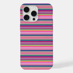 Coque iPhone 15 Pro Max Rayures multicolores rétro