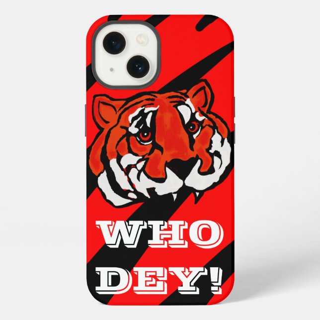 COQUE iPhone RAYURES ORANGE ET NOIR  (Verso)