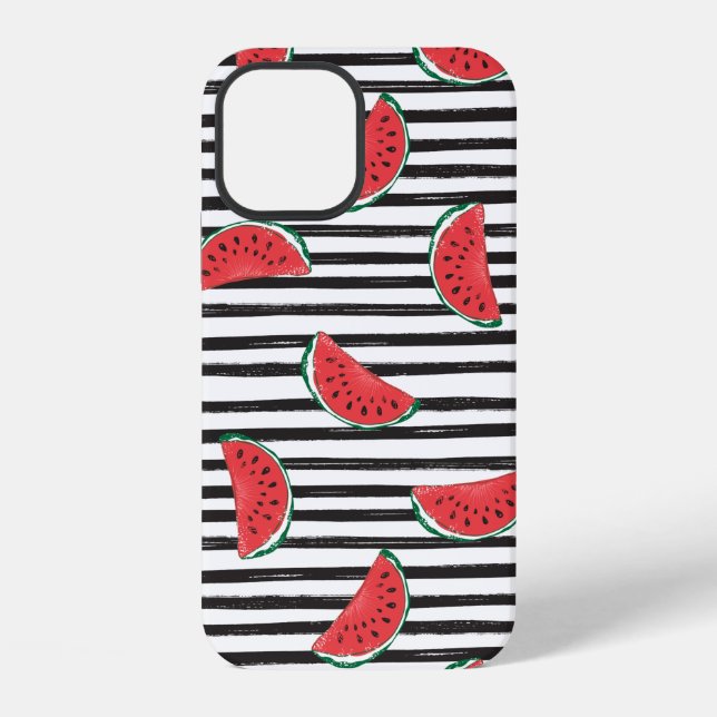 Coque iPhone Rayures Pastèque (Verso)