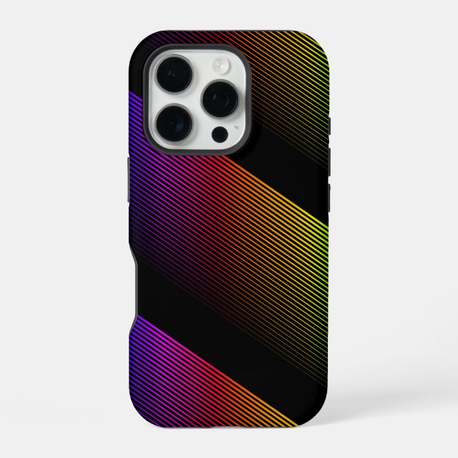 Coque iPhone Rayures Prismatiques (Verso)