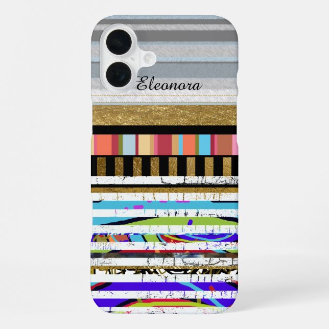 Coque iPhone rayures super-cool pour iPhone-6 (Verso)