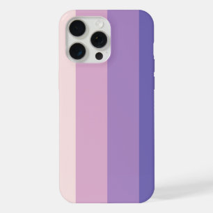 Coque iPhone 15 Pro Max Rayures verticales teintes de violet atténué