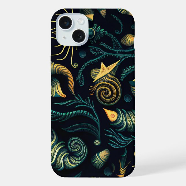 Coque iPhone Récifs Dorés (Verso)