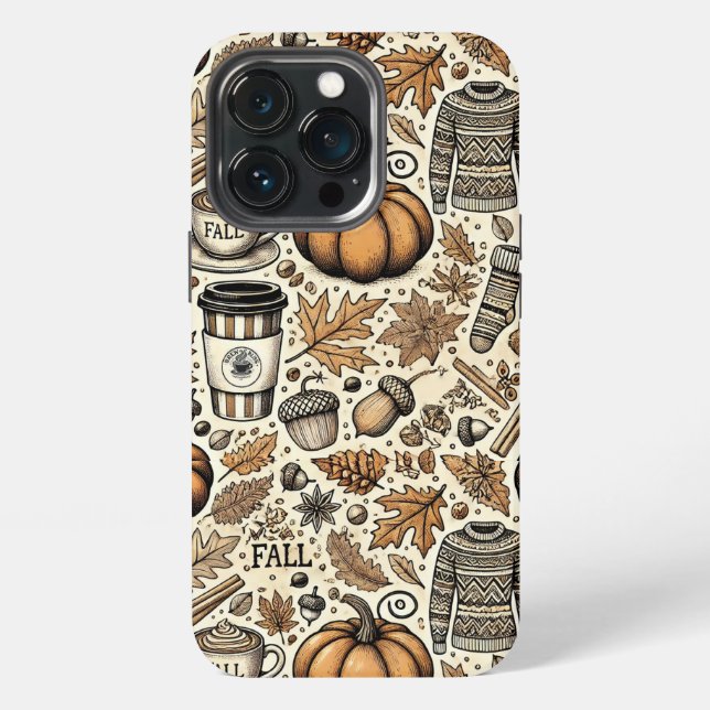 Coque iPhone Récolte d'automne (Dos)