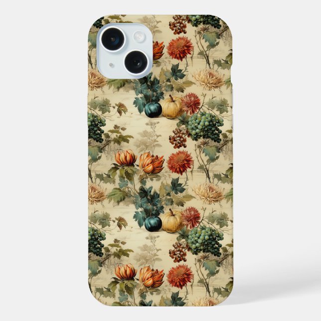 Coque iPhone Récolte d'automne intemporelle dans des tons chaud (Verso)