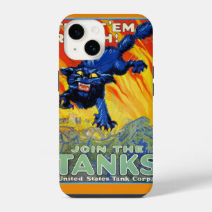 Coque Pour iPhone 14 Recrutement Militaire Vintage de Guerre avec un Ch