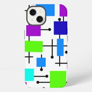 Etui iPhone 13 Rectangles Atomiques Cool