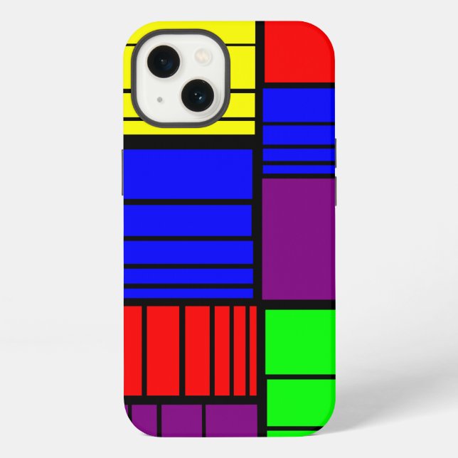 Coque iPhone Rectangles divisés (Verso)