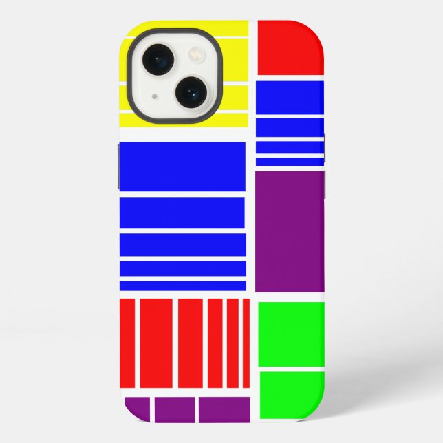 Coque iPhone Rectangles divisés  (Verso)