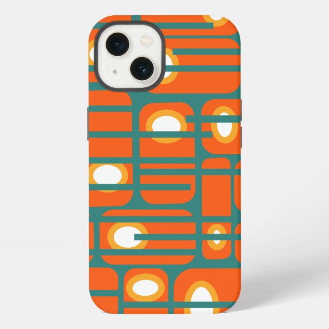 Coque iPhone Rectangles et cercles (Verso)